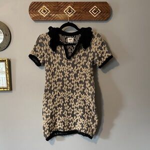 TACH Black and Cream Mini Dress